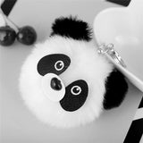 Panda Pom Pom Keychain