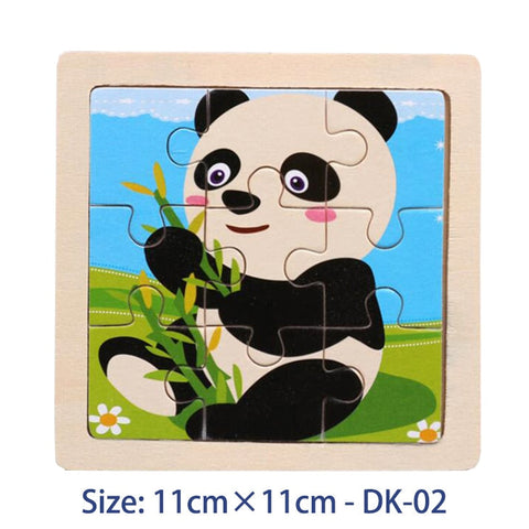 Panda Puzzle Bamboo