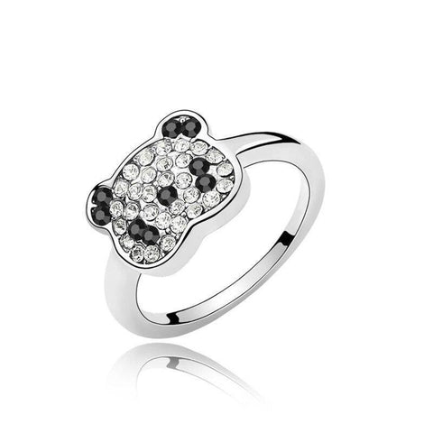 Panda Ring With Diamonds