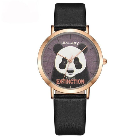 Panda Watch Black Bracelet