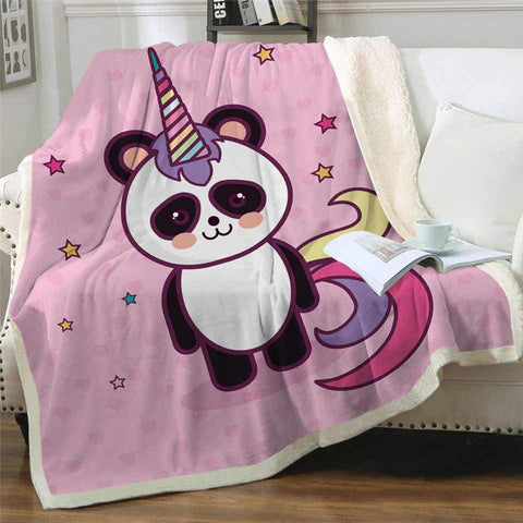 Pink Panda Blanket